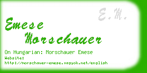 emese morschauer business card